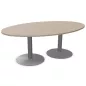 ENSEMBLE│Table ovale│L200xP120│2 pieds│6-8 personnes