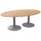 ENSEMBLE│Table ovale│L200xP120│2 pieds│6-8 personnes