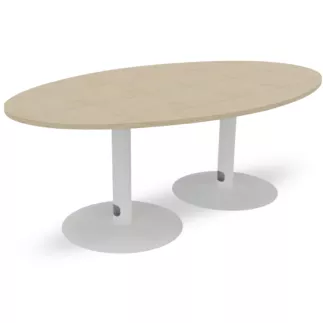 ENSEMBLE│Table ovale│L200xP120│2 pieds│6-8 personnes