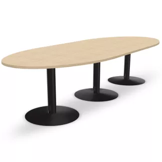 ENSEMBLE│Table ovale│L325xP120│3 pieds│10-12 personnes