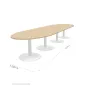 ENSEMBLE│Table ovale│L450xP120│4 pieds│14-16 personnes ENSEMBLE│Table ovale│L450xP120│4 pieds│14-16 personnes