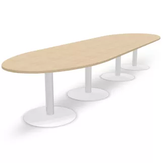 ENSEMBLE│Table ovale│L450xP120│4 pieds│14-16 personnes