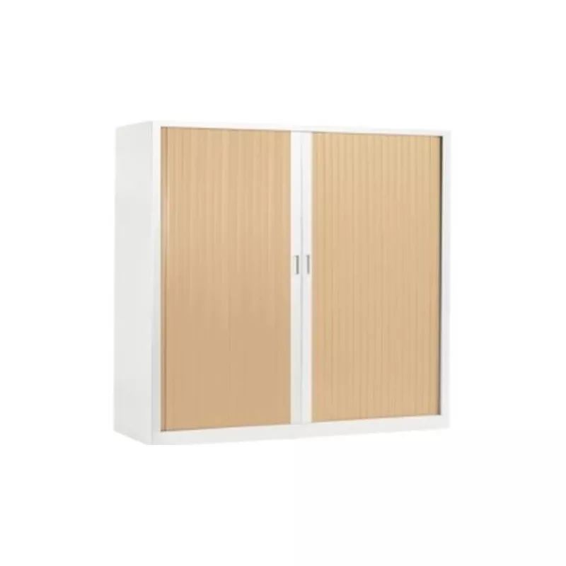 Armoire à rideau Navert basse unicolore ou bicolore Couleur Armoire