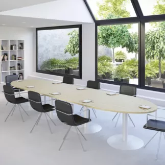 ENSEMBLE│Table ovale│L450xP120│4 pieds│14-16 personnes