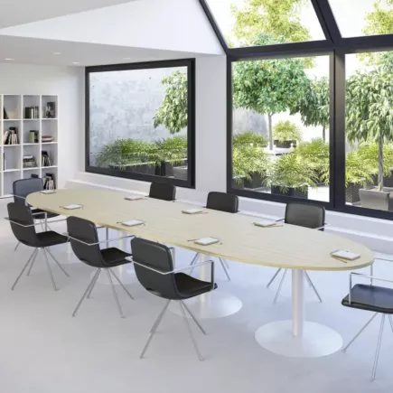 ENSEMBLE│Table ovale│L450xP120│4 pieds│14-16 personnes