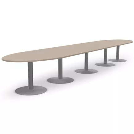 ENSEMBLE│Table ovale│L575xP120│5 pieds│18-22 personnes