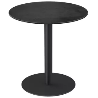 ORLANDO LIFT │Table ronde Ø 75 │Piètement acier laqué noir mat│Coloris à choix