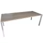 STEELCASE│Bureau L 200 x P 80│Noyer/Gris aluminium