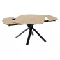 copy of KHEOPS │Table extensible 120/180cm│Pieds en acier laqué noir mat│Coloris à choix