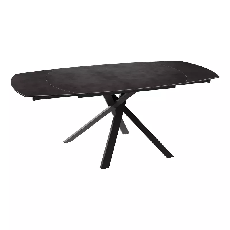 copy of KHEOPS │Table extensible 120/180cm│Pieds en acier laqué noir mat│Coloris à choix copy of KHEOPS │Table extensible 120/180cm│Pieds en acier laqué noir mat│Coloris à choix