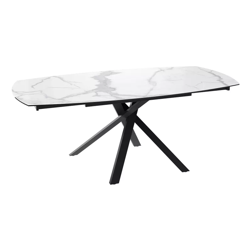 copy of KHEOPS │Table extensible 120/180cm│Pieds en acier laqué noir mat│Coloris à choix