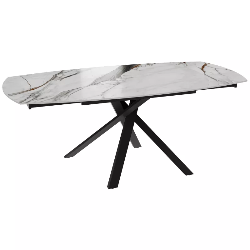 copy of KHEOPS │Table extensible 120/180cm│Pieds en acier laqué noir mat│Coloris à choix