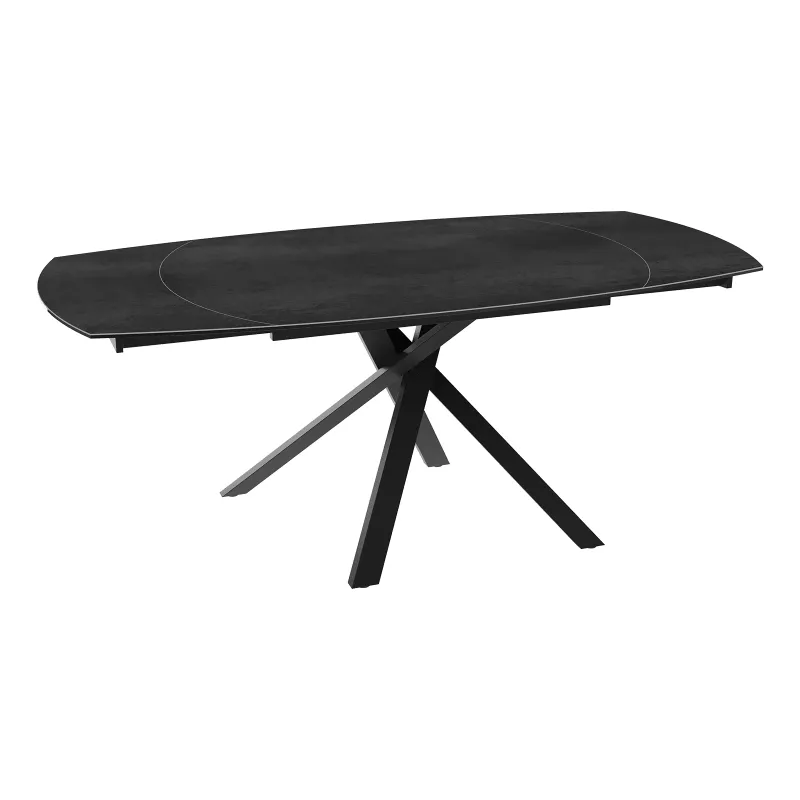 copy of KHEOPS │Table extensible 120/180cm│Pieds en acier laqué noir mat│Coloris à choix