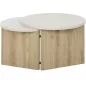 ECLYPSE│Table basse gigogne│60x96xh35/38 cm