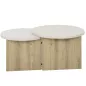 ECLYPSE│Table basse gigogne│60x96xh35/38 cm