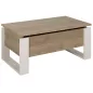 DENVER│Table basse relevante "Up&Down"│52x90xh40/52 cm│Chêne blond