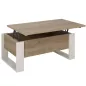 DENVER│Table basse relevante "Up&Down"│52x90xh40/52 cm│Chêne blond