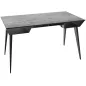 RAFALE │Bureau 130x70 cm│Piétement acier laqué noir mat│Coloris à choix