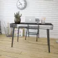 BOSTON │Bureau 120x60 cm│Piétement acier laqué noir mat│Coloris à choix
