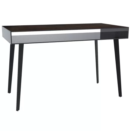 BOSTON │Bureau 120x60 cm│Piétement acier laqué noir mat│Coloris à choix