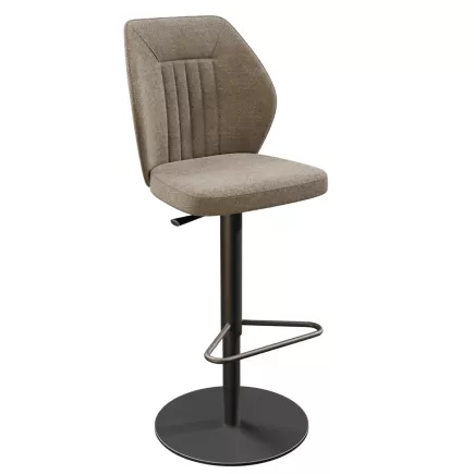 BUDAPEST│Tabouret H115 cm - Assise pivotante 360°│Tissus à choix