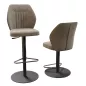 BUDAPEST│Tabouret H115 cm - Assise pivotante 360°│Tissus à choix