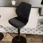 BUDAPEST│Tabouret H115 cm - Assise pivotante 360°│Tissus à choix