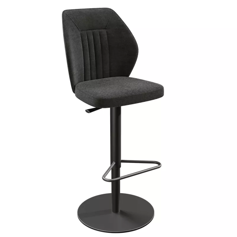 BUDAPEST│Tabouret H115 cm - Assise pivotante 360°│Tissus à choix
