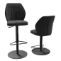 BUDAPEST│Tabouret H115 cm - Assise pivotante 360°│Tissus à choix