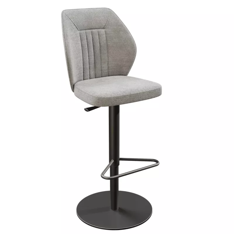 BUDAPEST│Tabouret H115 cm - Assise pivotante 360°│Tissus à choix