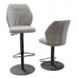 BUDAPEST│Tabouret H115 cm - Assise pivotante 360°│Tissus à choix