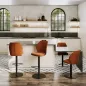 BUDAPEST│Tabouret H115 cm - Assise pivotante 360°│Tissus à choix
