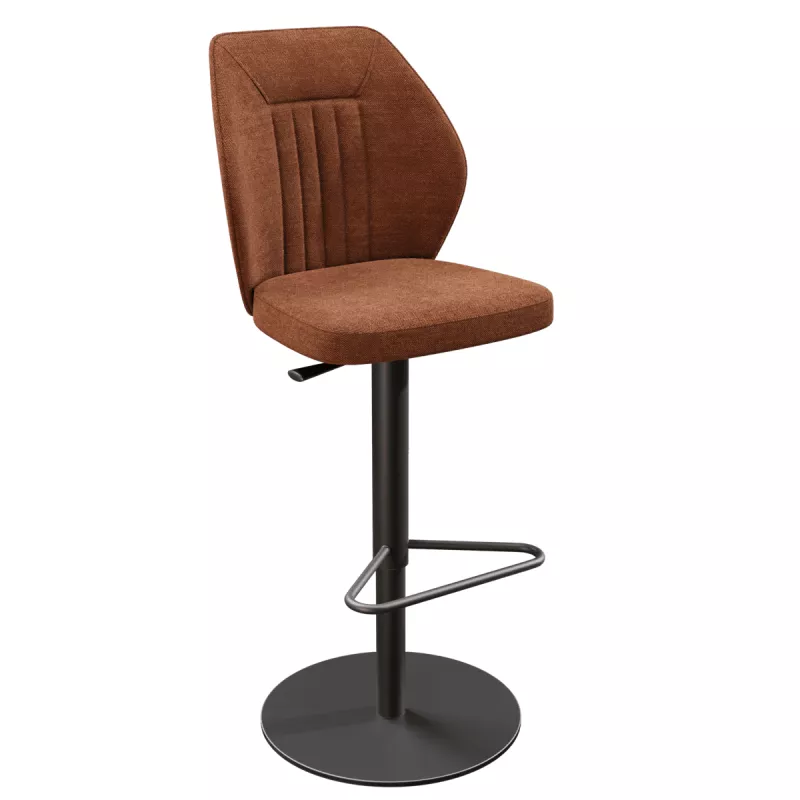 BUDAPEST│Tabouret H115 cm - Assise pivotante 360°│Tissus à choix