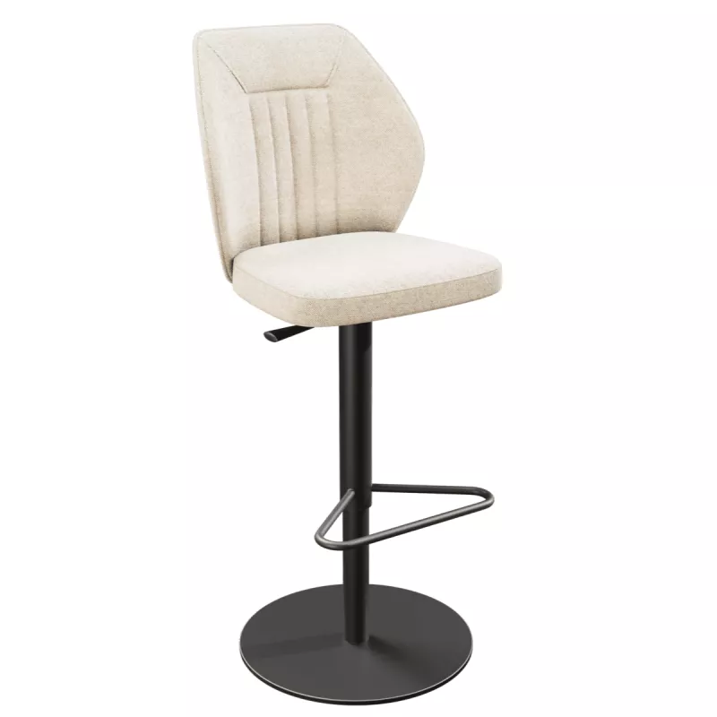 BUDAPEST│Tabouret H115 cm - Assise pivotante 360°│Tissus à choix
