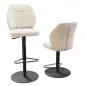 BUDAPEST│Tabouret H115 cm - Assise pivotante 360°│Tissus à choix