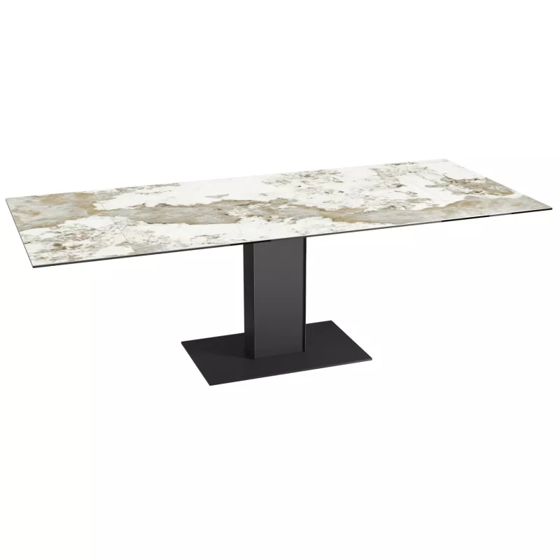 CONNEXION│Table extensible L 150-230 cm│Plateau céramique│Coloris à choix