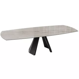 GOTHAM│Table extensible L 190-270 cm│Plateau céramique│Coloris à choix