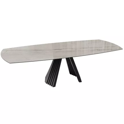 GOTHAM│Table extensible L 190-270 cm│Plateau céramique│Coloris à choix