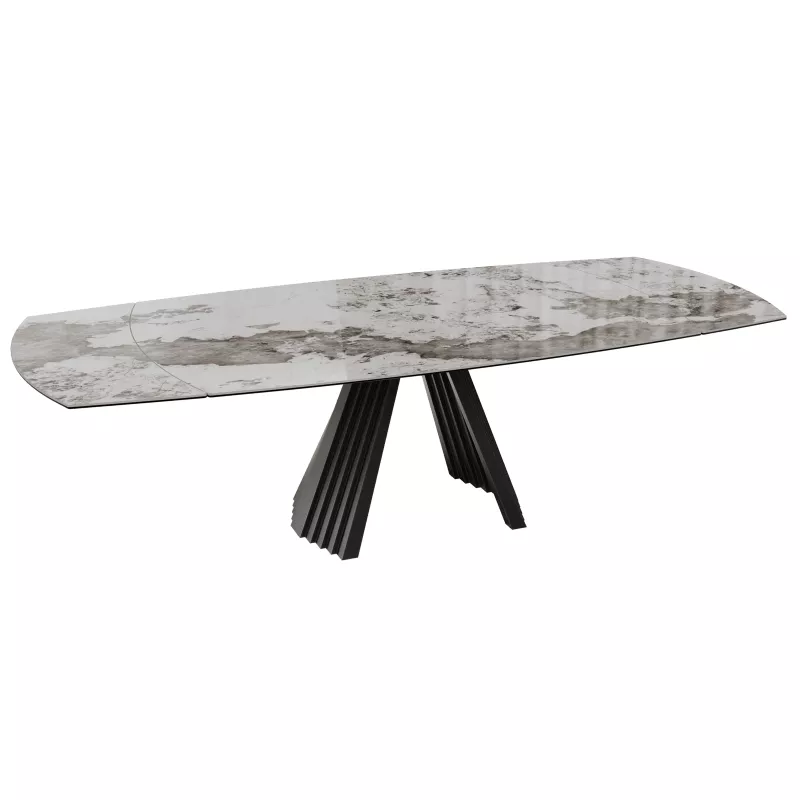 GOTHAM│Table extensible L 190-270 cm│Plateau céramique│Coloris à choix