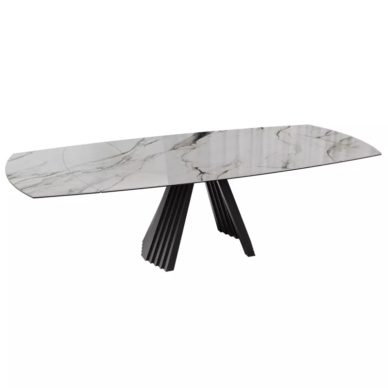 GOTHAM│Table extensible L 190-270 cm│Plateau céramique│Coloris à choix