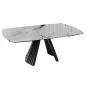 GOTHAM│Table extensible L 190-270 cm│Plateau céramique│Coloris à choix