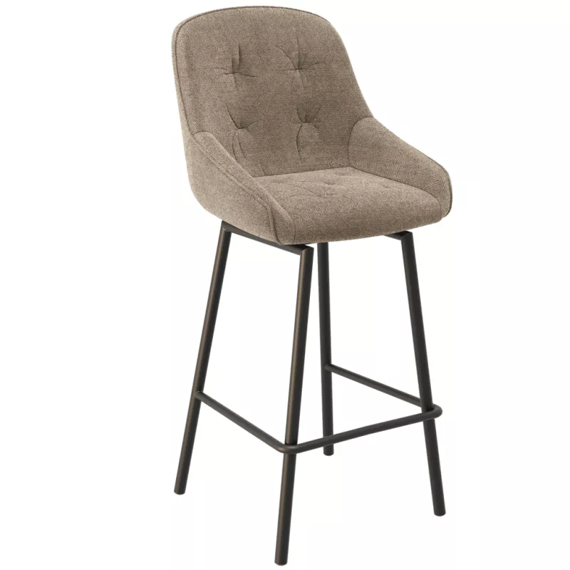 SAN FRANCISCO │Tabouret H115 cm - Assise pivotante 180° avec rappel│Tissus à choix