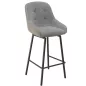 SAN FRANCISCO │Tabouret H115 cm - Assise pivotante 180° avec rappel│Tissus à choix