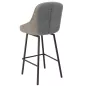 SAN FRANCISCO │Tabouret H115 cm - Assise pivotante 180° avec rappel│Tissus à choix