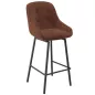 SAN FRANCISCO │Tabouret H115 cm - Assise pivotante 180° avec rappel│Tissus à choix