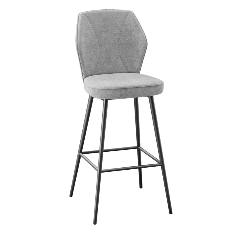 VARSOVIE │Tabouret H97 cm - Assise pivotante à 180° avec rappel│Tissus à choix VARSOVIE │Tabouret H97 cm - Assise pivotante à 180° avec rappel│Tissus à choix