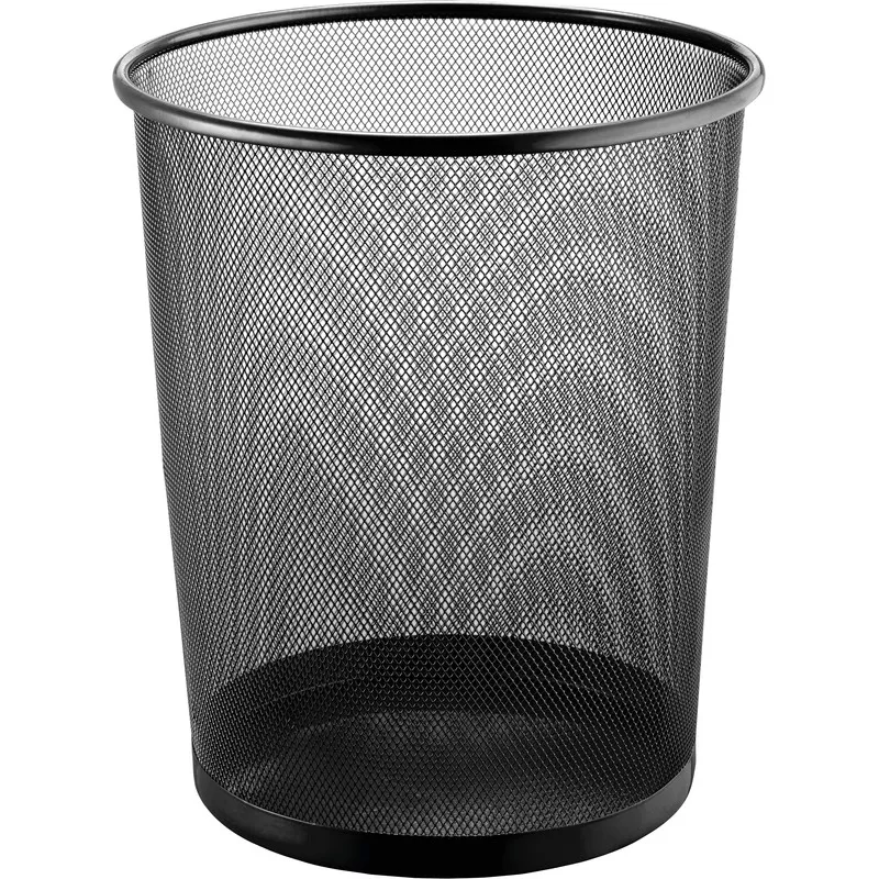 HELIT│Corbeille à papier│Acier │23 litres│Noir