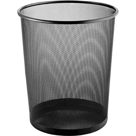 HELIT│Corbeille à papier│Acier │23 litres│Noir