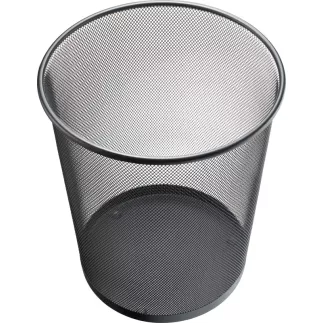 HELIT│Corbeille à papier│Acier │23 litres│Noir