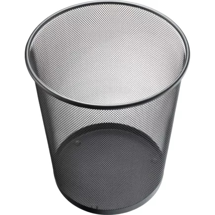 HELIT│Corbeille à papier│Acier │23 litres│Noir